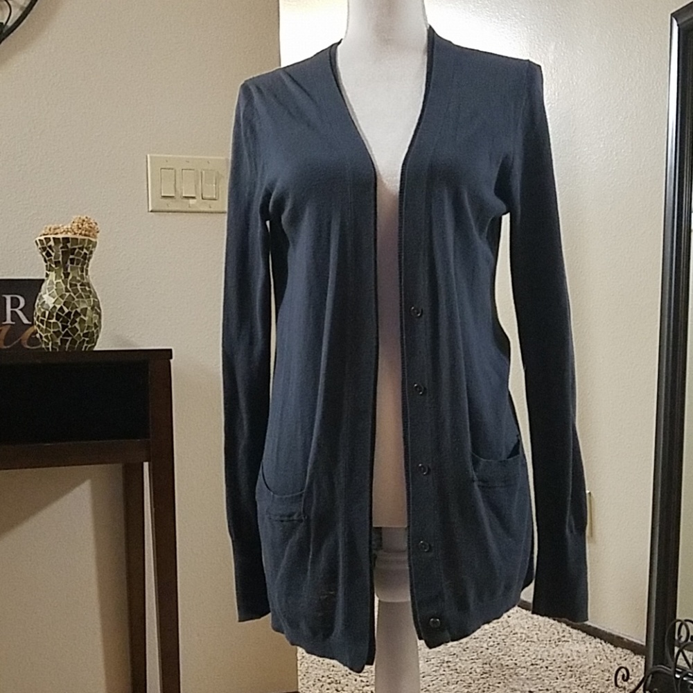 ANN TAYLOR | LOFT ~ Lightweight long cardigan